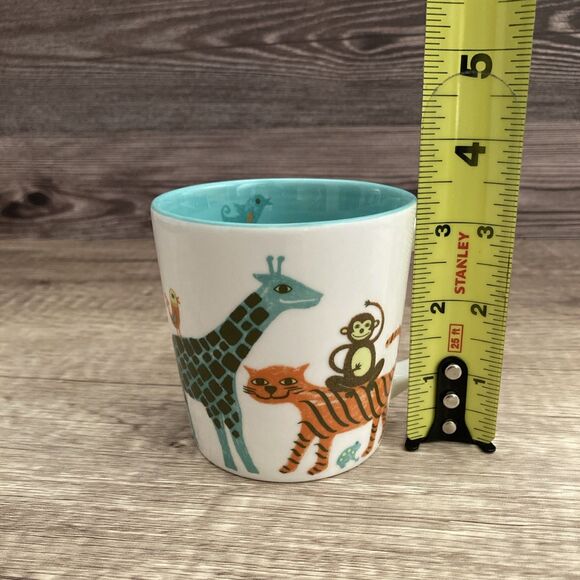 Starbucks 2008 Zoo Safari Animal Mug Bone China 8oz Tiger Elephant Giraffe - Picture 9 of 9